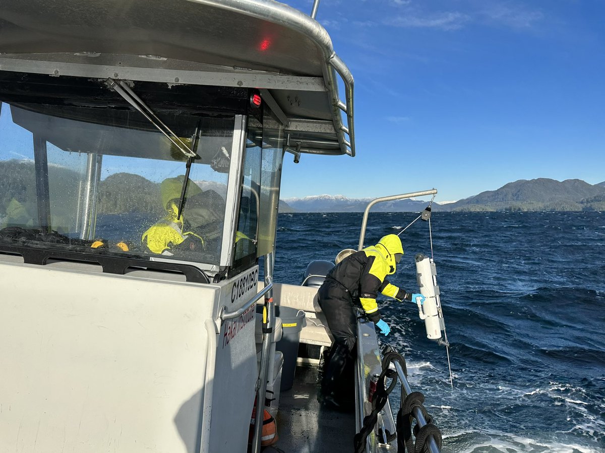 Collecting valuable winter data on the BC central coast <a href="/HakaiInstitute/">Hakai Institute</a>