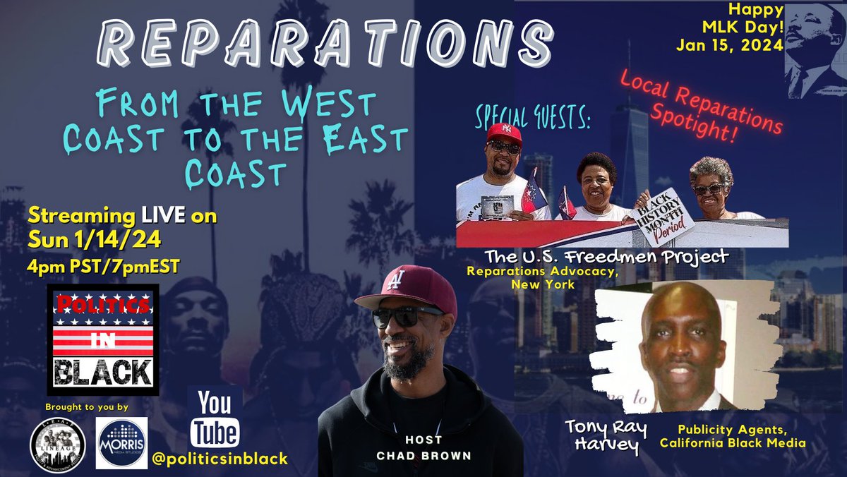 leapofficialorg's tweet image. We're catching up with our East Coast Fam .@USFreedmenproj, and getting a first hand account of Gavin Newsom's answer when being asked about the CRTF report's recommendations by .@PublicityAgents Tony Ray Harvey.  Set your calendars and your watches for another Politics in Black…