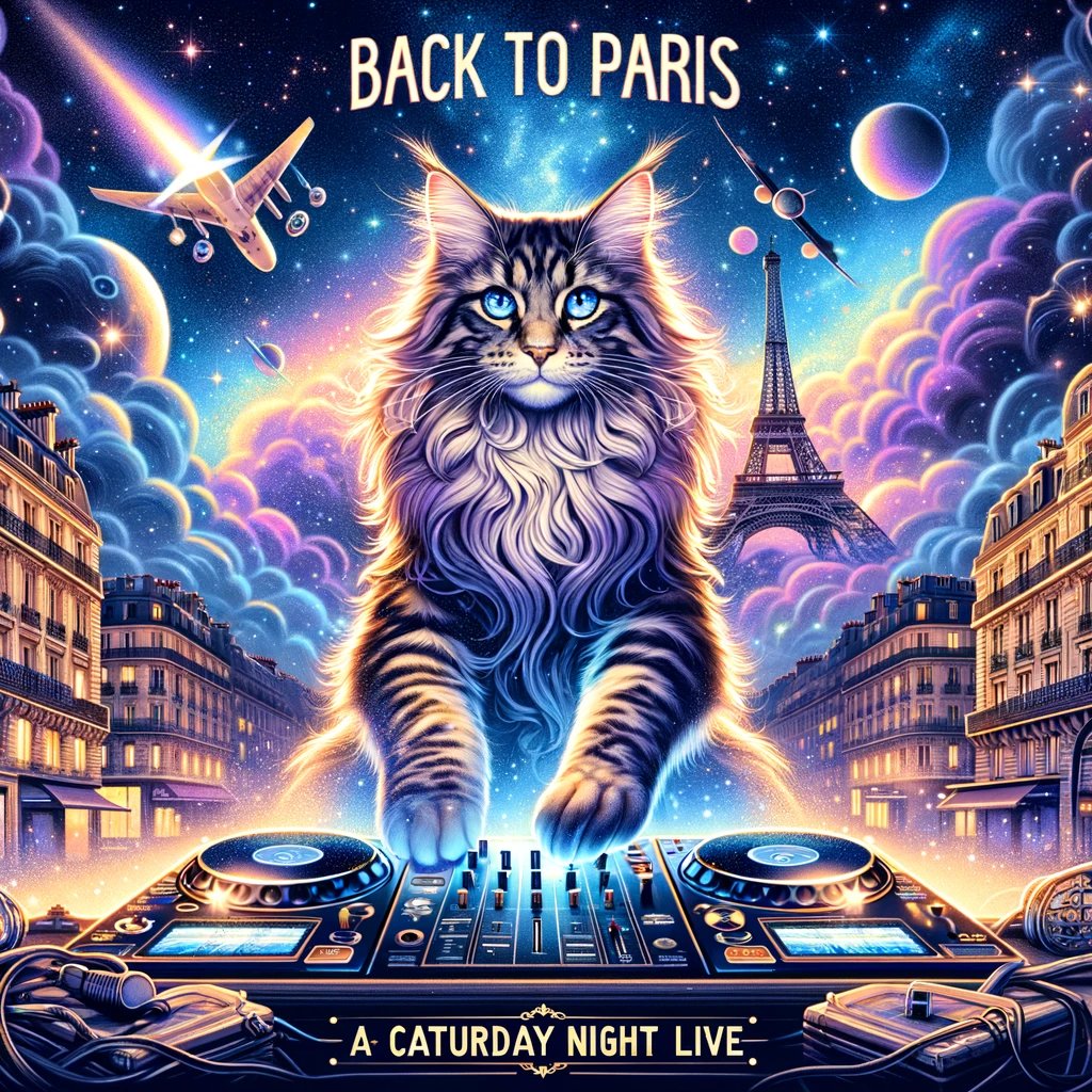 Saphoroth's tweet photo. Back To Paris
by GATTÜSO
@ Caturday Night LIVE
https://t.co/VtlboDR0gJ

****************************************
#daCAT
#GrumpyCatCoin
#WeDaCat
#ForeverDaCat
_____________________

#GrumpyRadio #CaturdayNightLIVE
#Saturday #Music #Charts #Talk
#memecoin #memecoins #meme
#DOGE #SHIB #PEPE
#Bitcoin  #Ethereum #LINK
#web3 #Crypto #cats