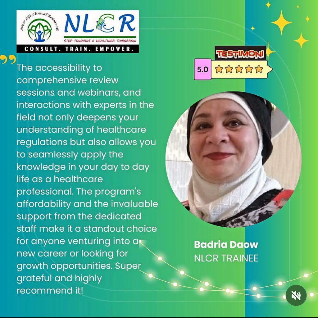NewLifeResearch's tweet photo. Elevate your career in clinical research with NLCR! Enjoy competitive salaries, professional growth, work-life balance, and recognition. Choose us for effective training and engaging learning.Enroll now https://t.co/Ywpl7EKwpD #ClinicalResearch #CareerGrowth #NLCRTraining #job https://t.co/nAe4ISsRak