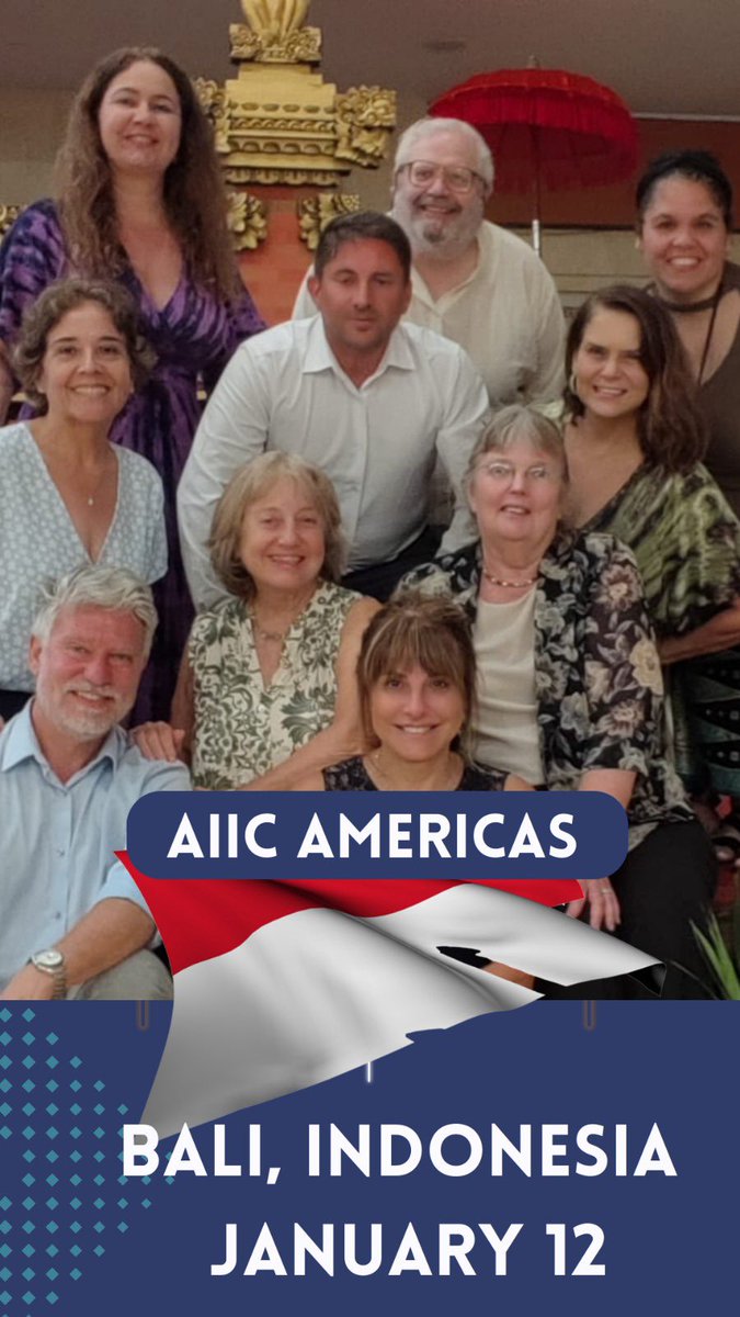 rpstranslations's tweet photo. The Americas were well-represented in Bali for @aiicprims. We had members from 3 of the 5 regions: @aiic_brasil @AIICSAM1 & @AIICUSA plus many others who joined online. #1nt #primsrocks @AIIC_SLN @aiic https://t.co/eRMET3CO2u