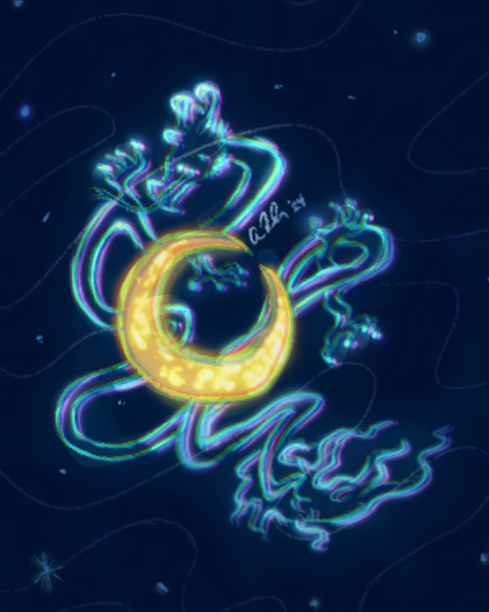 BeachBabesComic's tweet photo. 1st drawing of 2024! Happy New Year from the Beach Babes!🌙🐉#yearofthedragon #webtooncanvas #digitalart #happynewyear #beachbabescomic https://t.co/4sYpF36M7m