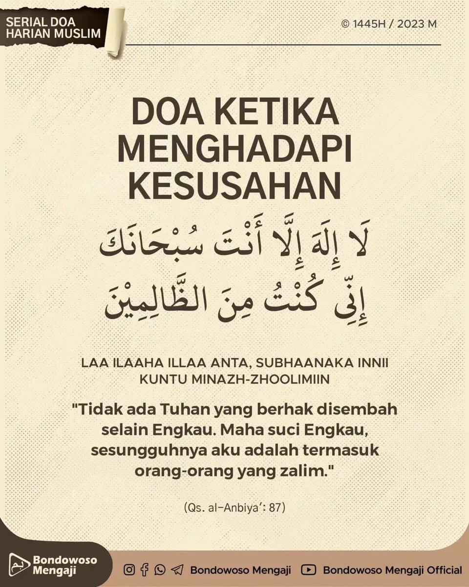 DiaraFathiya's tweet photo. Doa menghadapi kesulitan✨ https://t.co/eFQODyjuxP