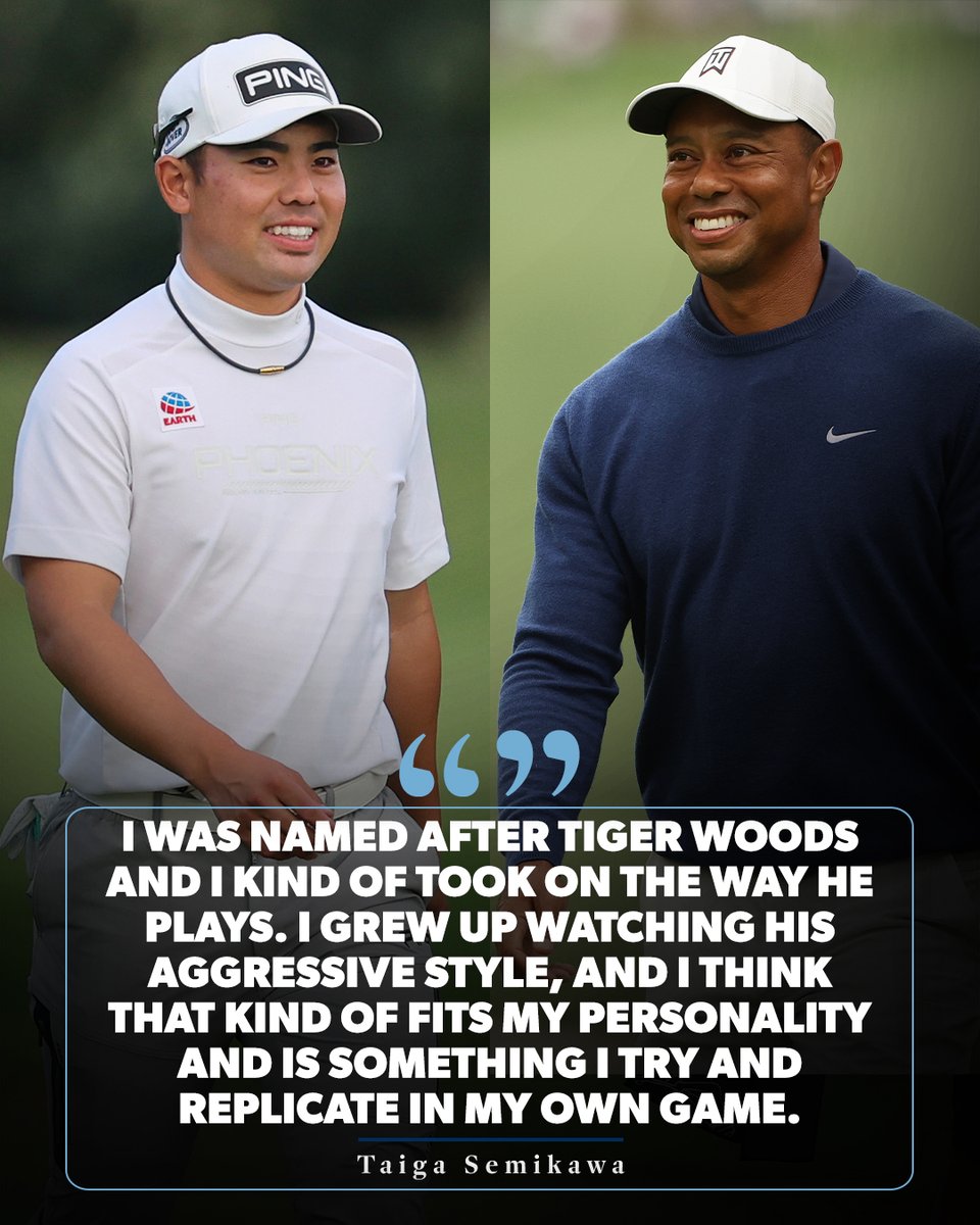 Named after a legend. Sitting T4, 23-year-old Taiga Semikawa will continue to draw inspiration from Tiger Woods in his final round tomorrow @SonyOpenHawaii.