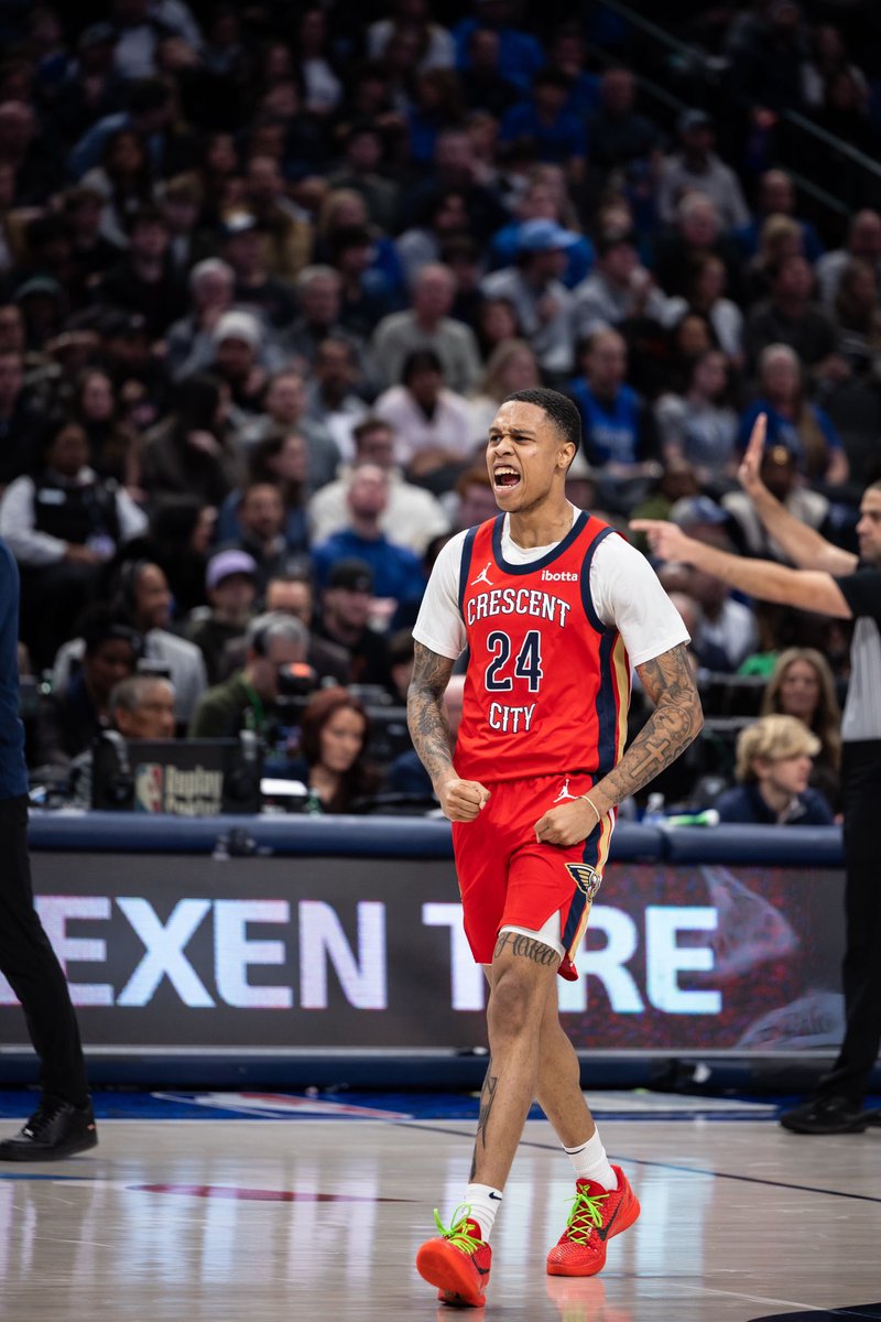 PelicansNBA's tweet image. Jordan Hawkins. 

Career-high 32 points (&amp;amp; counting)