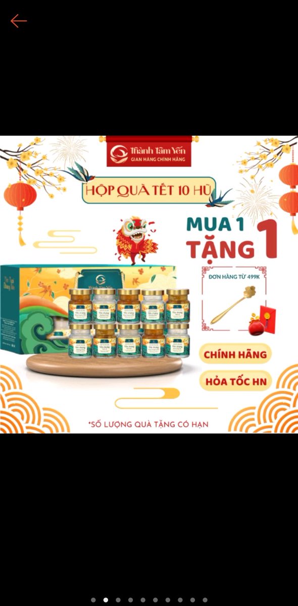 ShopsanphamYen's tweet photo. Xem ngay Tổ Yến Chưng Sẵn - Hộp Quà 10 Hũ - 30% hũ 70ml - Đủ vị Thành Tâm Yến - Khánh Hòa - Quà Sinh Nhật, Quà Tết Nguyên Đán với giá ₫499.000 - ₫620.000. Mua ngay https://t.co/NwsF9Rrlly https://t.co/6sjKcYNssz