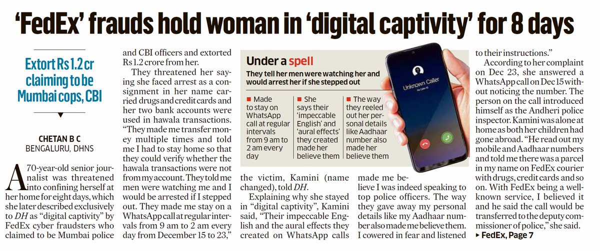 HubliCityeGroup's tweet photo. #CyberFraud #FedexFraud #Fedex
@compolhdc @DgpKarnataka @arunkbh @DC_Dharwad @nagabhushanb @AmitSUpadhye @gopal17krishna @anilmdesai @Hubballi_Infra @HdmcHubliDwd @prashantadur @hublimandi @Namma_HD @Namma_Dharwad @Hublirailusers @vishwanath1241 @upendravk @sachinshetti8 https://t.co/1S57eoMSDJ