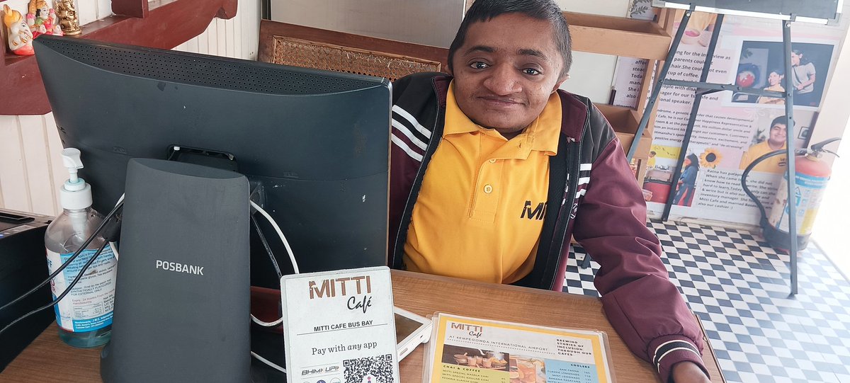 I happened to visit @cafe_mitti at @BLRAirport , run by incredible individuals with disabilities. Inspired by their empowerment and dedication. Thank you @mitti_cafe for bringing inclusion. Support inclusivity! 
 #EmpowerWithMitti #InclusiveCafe