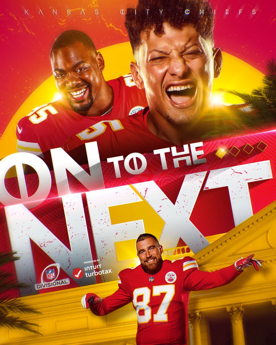 NFL's tweet photo. The @Chiefs are moving on! #NFLPlayoffs https://t.co/Yvw8hzxCC1