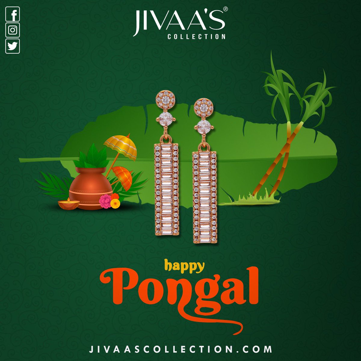 Happy Pongal #jivaas #JivaasCollection #instajewellery #indianjewellery #bollywoodfashion #customisejewellery #weddingjewellery #silverjewellery #rajkotjewellery #rajkot_diaries #statementjewelry #traditionaljewellery #indianbride #jaipurjewellery #tribaljewellery