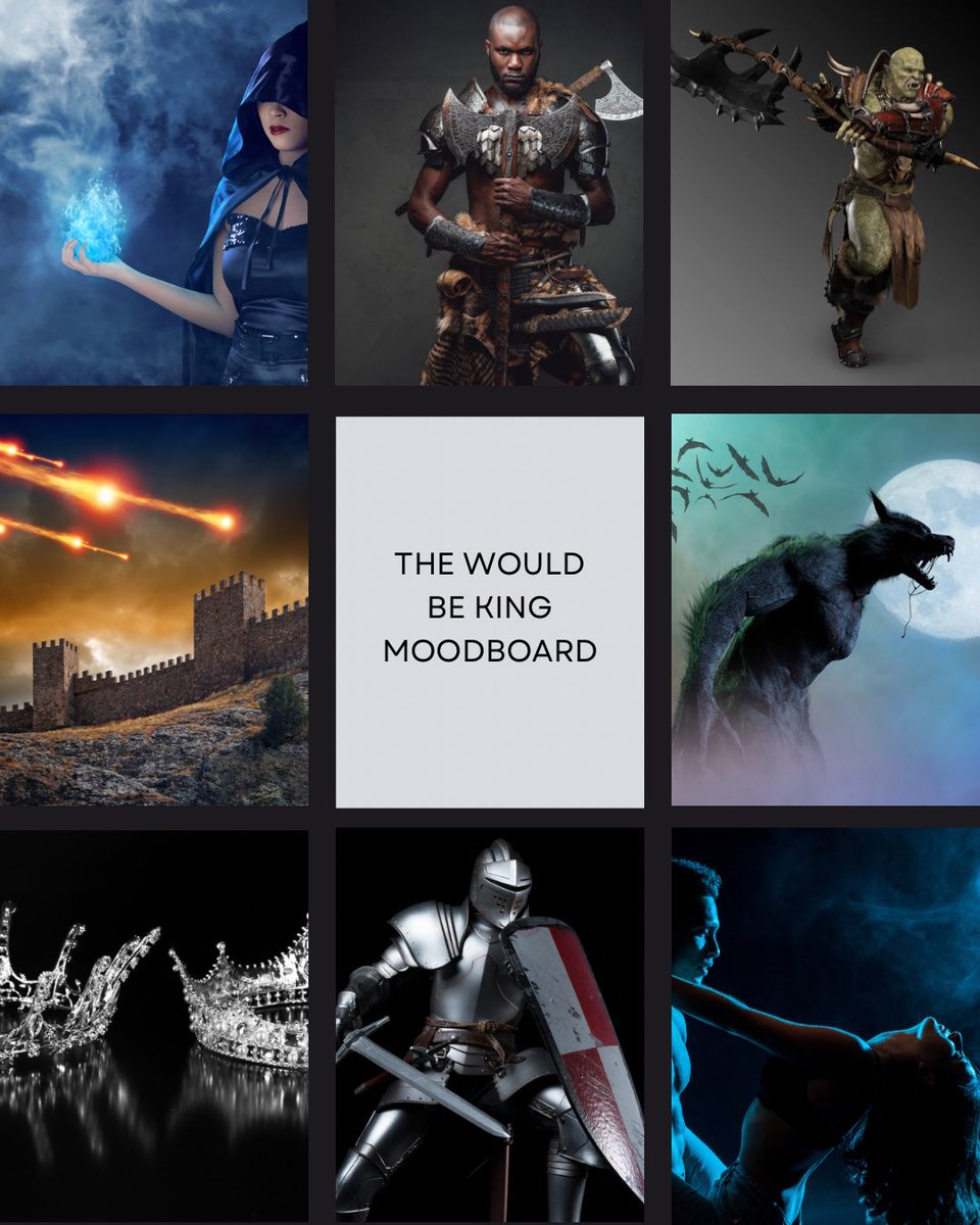 remymarieauthor's tweet photo. Here’s my first #moodboard for my #fantasywip! What do you think? My #fantasynovel is a #fantasyromance between a human and dark elf! Look for it soon! https://t.co/hRn2ZaHKZV