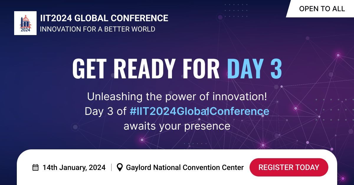 Day 2 of the conference was mind-blowing!

We've been inspired by thought leaders, connected with amazing new people, and fueled by cutting-edge ideas. 

Now, buckle up because Day 3 is about to take us to the next level! 

#IIT2024GlobalConference #IITAlumni #GlobalInnovation