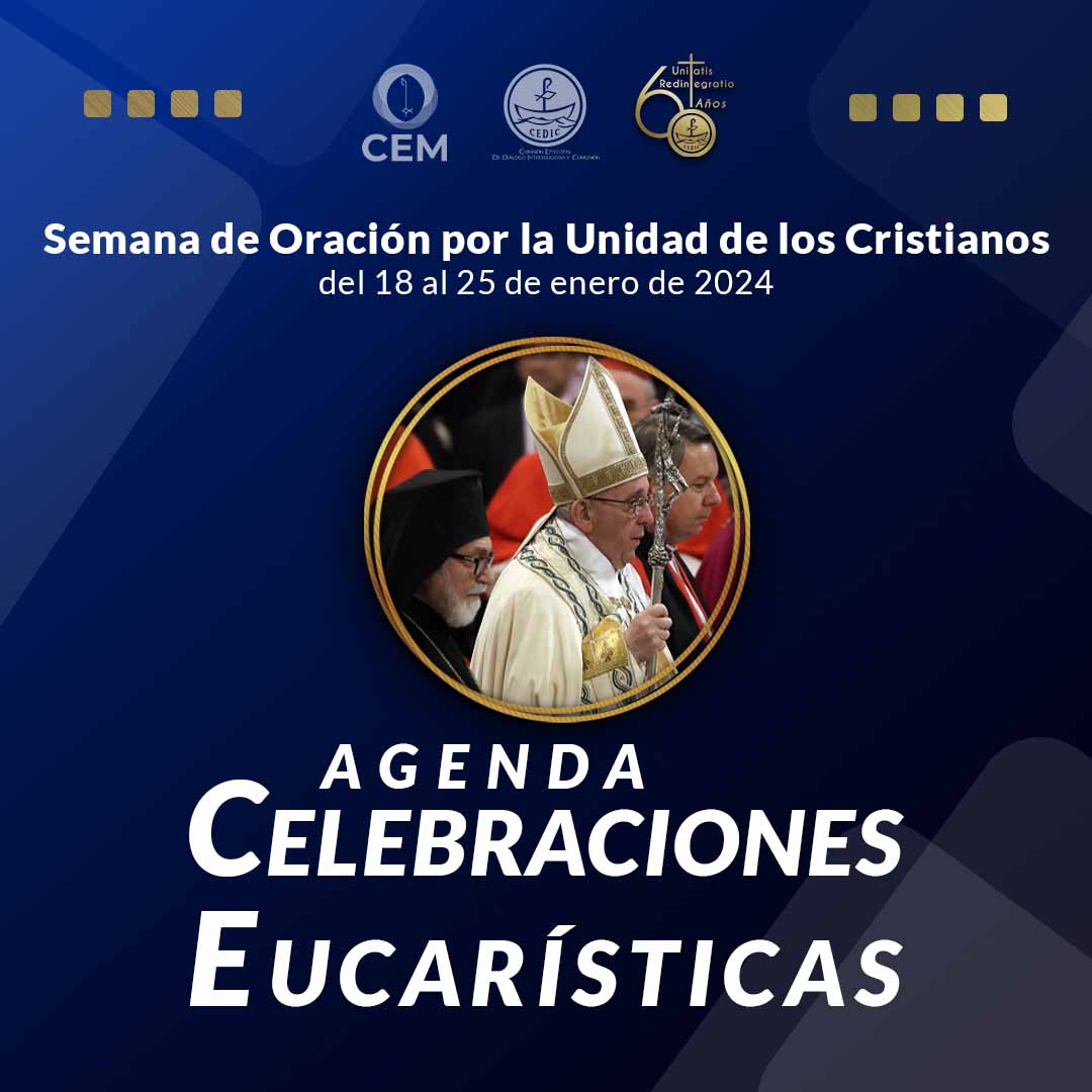 IglesiaMexico's tweet photo. Semana de Oración por la Unidad de los Cristianos del 18 al 25 de enero
'Amarás al Señor tu Dios... y a tu prójimo como a ti mismo'
Podrán seguir las transmisiones en vivo en el facebook del Episcopado Mexicano
#UnitatisRedintegratio
#CEDIC https://t.co/T1Sz0UNucq