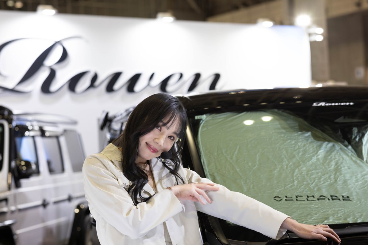 shanori8852's tweet photo. ＃月脚めぐみさん
＃東京オートサロン2024
＃ROWENJapan
＃MC https://t.co/D6nOz445Ih