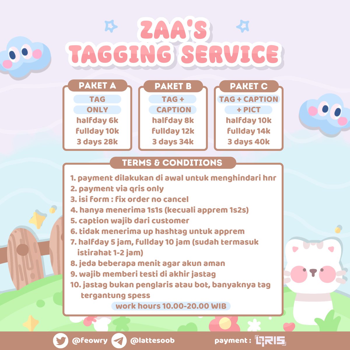 hi ada yang need jastag cenblue buat hari ini? aku avail halfday selain apprem yaa! bisa dm/tele di bio. 🦢🪞🕯🩰🤍
#zonauang