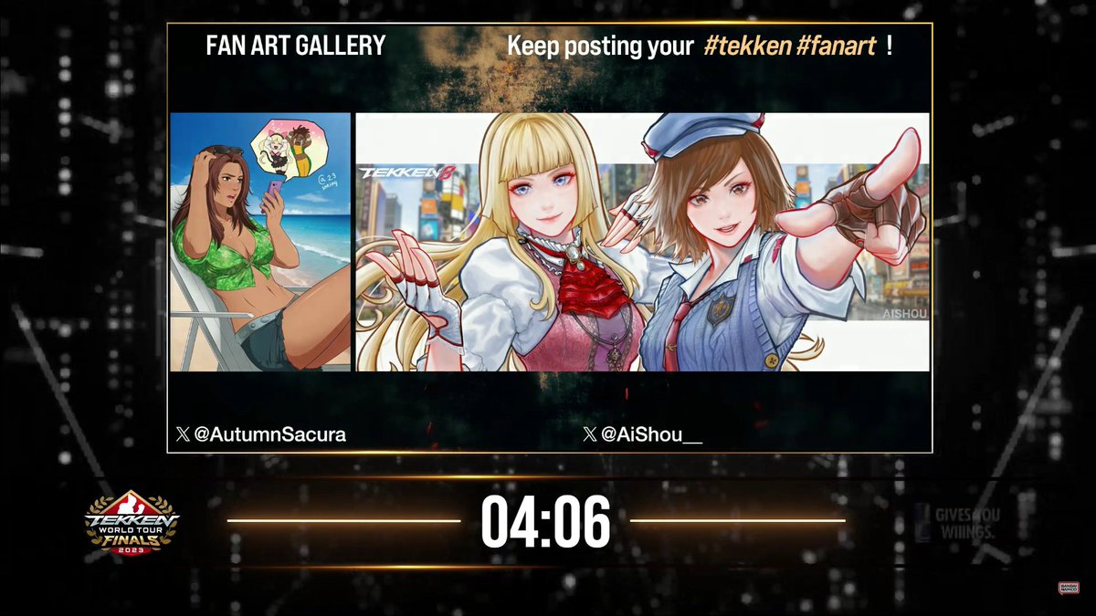 I was so happy to see one of my works featured yesterday! But tonight they featured THREE of my works! 💖✨🥳 Still can't believe it  #fanart #TWTFinals #TWT2023 #TEKKEN7