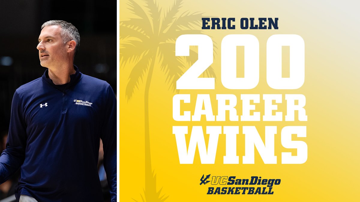 Congrats, Coach!

#GoTritons