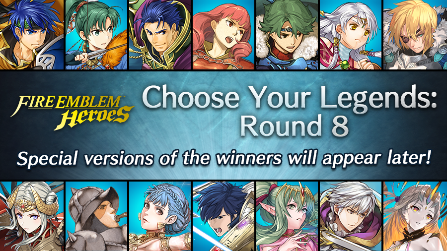 FE_Heroes_EN's tweet photo. It's time for Choose Your Legends: Round 8! In this event, participants can vote for their favorite characters from the #FireEmblem series. The top two male and top two female Heroes will appear in #FEHeroes wearing special Choose Your Legends outfits.
https://t.co/zmjlbg37Ev https://t.co/whfSoyqkfl