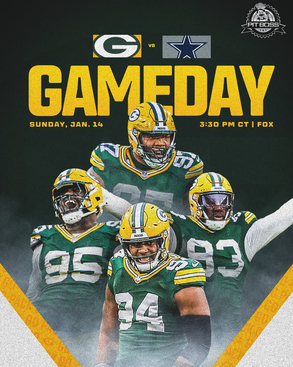 IT’S A PLAYOFF GAMEDAY. 😤

#GBvsDAL | #GoPackGo