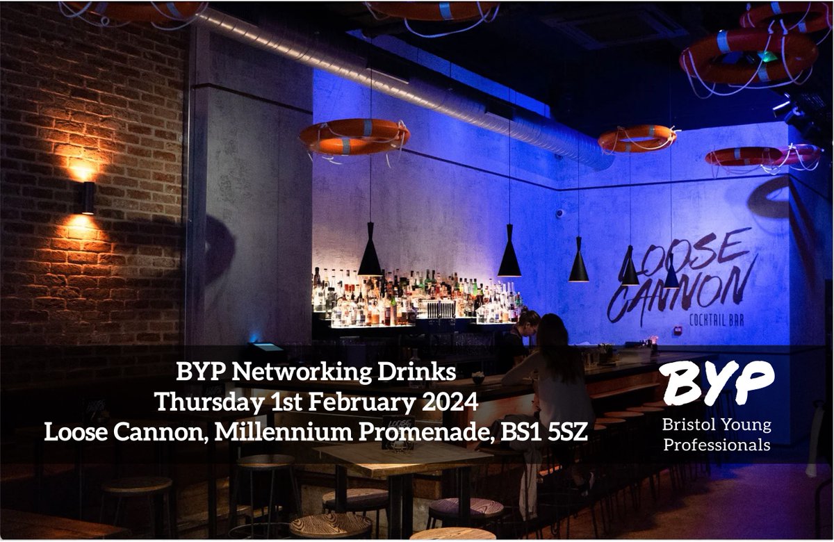 Join us for our first monthly networking drinks of 2024.
 
We'll be at Loose Cannon on Thursday, February 1st, from 6 p.m.
 
No need to RSVP; just turn up.
 
See you there!

#bristol #networking