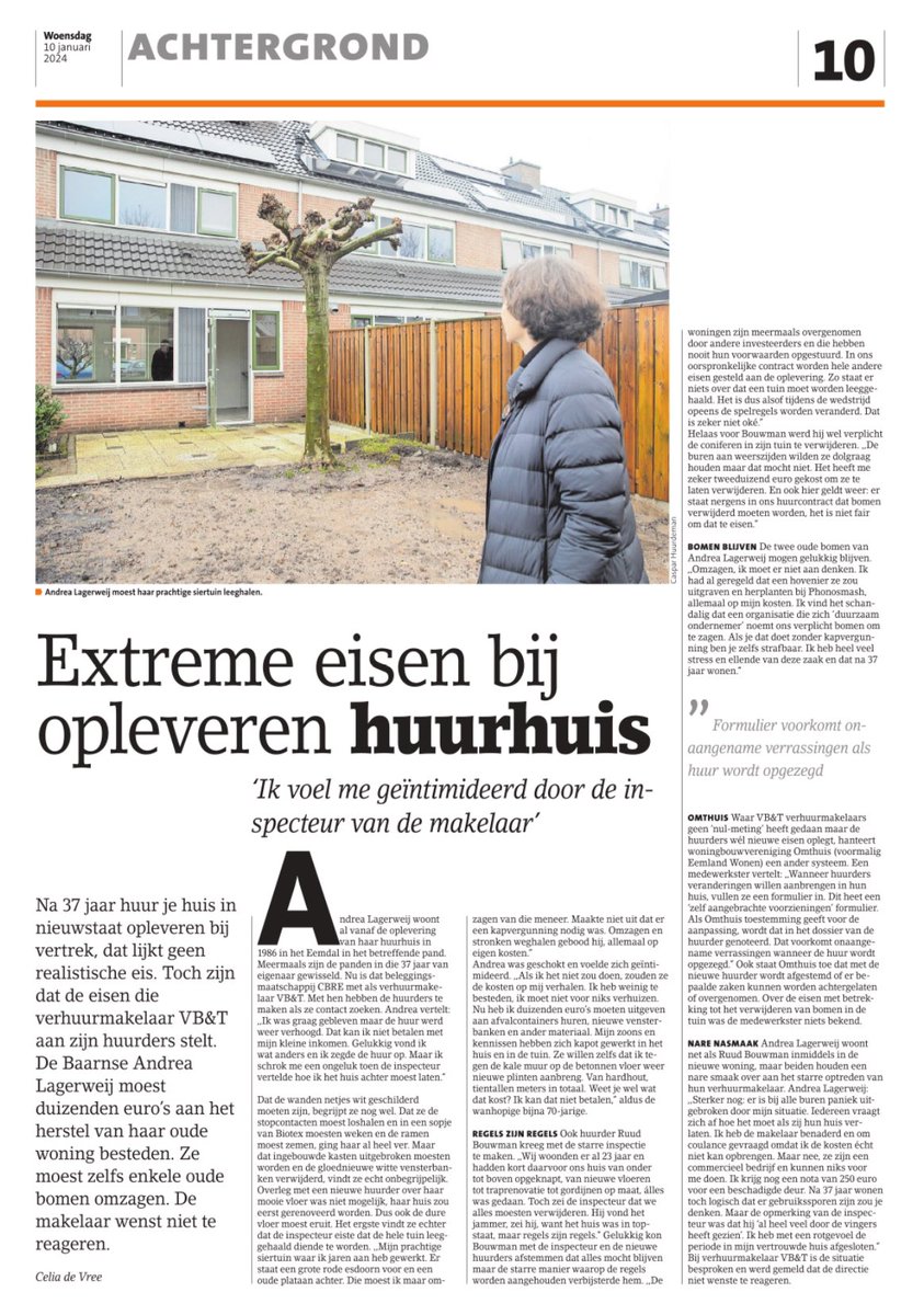 VoorBaarn heeft zojuist mondelinge vragen ingediend ten aanzien van de misstanden oplevering opgezegd huurhuis VB&amp;T in Eemdal Baarn. 📸 Bekijk dit bericht op Facebook facebook.com/share/p/dqfULe…