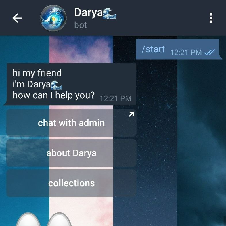 ALPHACRYPTOVERS's tweet photo. π Sail away from the noise of traditional #NFT #platforms and find solace in Darya - the serene space to discover, compare, and enjoy #collections at your own pace. π’π¨ #NFTart #DaryaBot https://t.co/aPPEoSR5Dt
