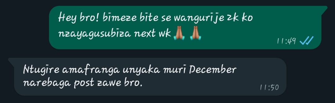 Iyi Sunday ntago biza koroha