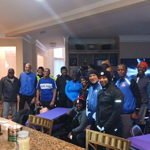SoFultonRunners's tweet photo. "The Temps May Drop but the Running Won't Stop". With the wind gusting at 16mph the 30-degree weather felt more like the 20s. But the Partners always show up, dressed for the occasion, and ready to: put in the work, relish the food, and enjoy each others company. #runningpartners https://t.co/1PWlK2EGmt