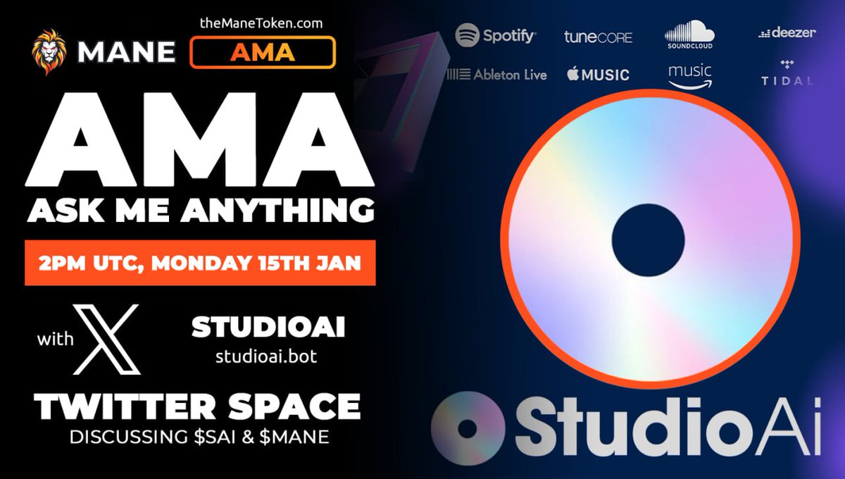ScottLEOWarrior's tweet photo. GM all.

As promised we would arrange AMA with the @StudioAi_Bot team

They are performing amazingly and are now sitting at over $600k MC

The AMA will take place tomorrow at 2PM UTC here -

https://t.co/4SVbSUFqfB

For more info follow their tg -

https://t.co/ccHmOd7dXL https://t.co/F1cQ5DbkWx