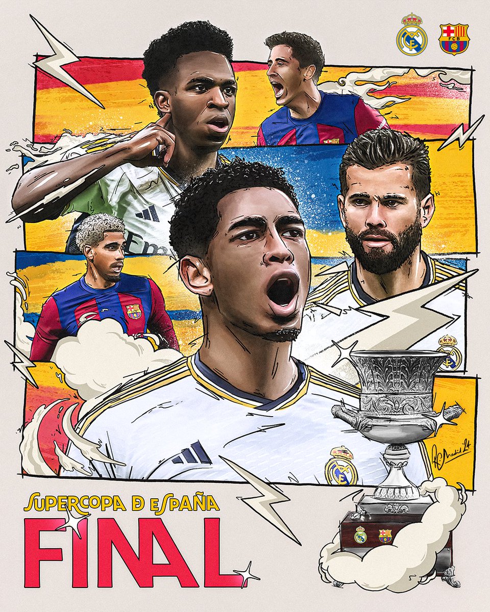 realmadridfra's tweet photo. 👉 AUJOURD'HUI 👈
🏆 #superSupercopa
🆚 @FCBarcelona_fra
⏰ 20:00 CET https://t.co/X1DjOfH3fr
