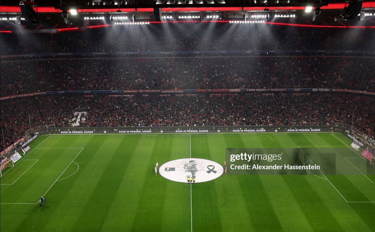 hassensteinalex's tweet photo. FÜR FRANZ !
.
Images of the Bundesliga match FC Bayern München and TSG Hoffenheim at Allianz Arena on January 12, 2024 in Munich, Germany.
.
Photos by Alexander Hassenstein / Getty Images
#FCBayernMunich #FCBayern #MiaSanMia #packmas #RIPFranz #FranzBeckenbauer #dankeFranz https://t.co/LJlf4BgqWf