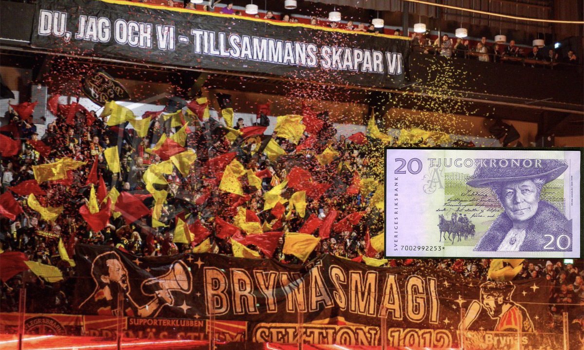 ericssonhenrik's tweet photo. TJUGOLAPPEN! 🫡

Swisha 20 kr till Tifo39 och få en klackbiljett till onsdagens match mot Västerås. 
Summa över 20 kr är uppskattat och bidrar till supporterkulturen. 

💰Swishnummer: 123-126 02 49
✉️🎟️ Maila en skärmdump till henrik.ericsson@brynas.se för att få din biljett. https://t.co/V2Edt0HTg6