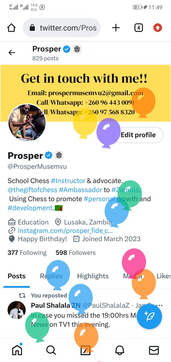 ProsperMusemvu's tweet photo. Got my balloons today 🙌🎉🥂🔥happy birthday to me 🎂
May this new age bring more joy and prosperity. https://t.co/vDA8GQbz7r