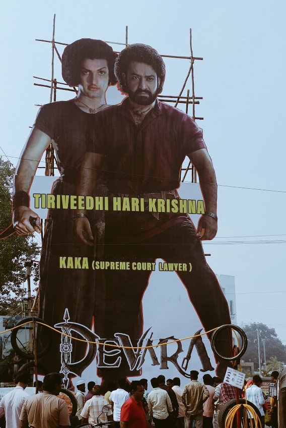 DeVara First glimps cutout NTR2NTR Guntur @DevaraMovie @tarak9999