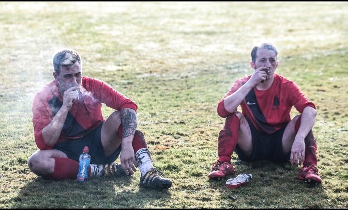 Sunday morning pub football. 

Dragged out of bed, feeling like death after last night's session, and that kebab on the way home isn't helping matters. 

You've then got to run around a bit.  

Retweet if that's ever been you... because I know it's been me.