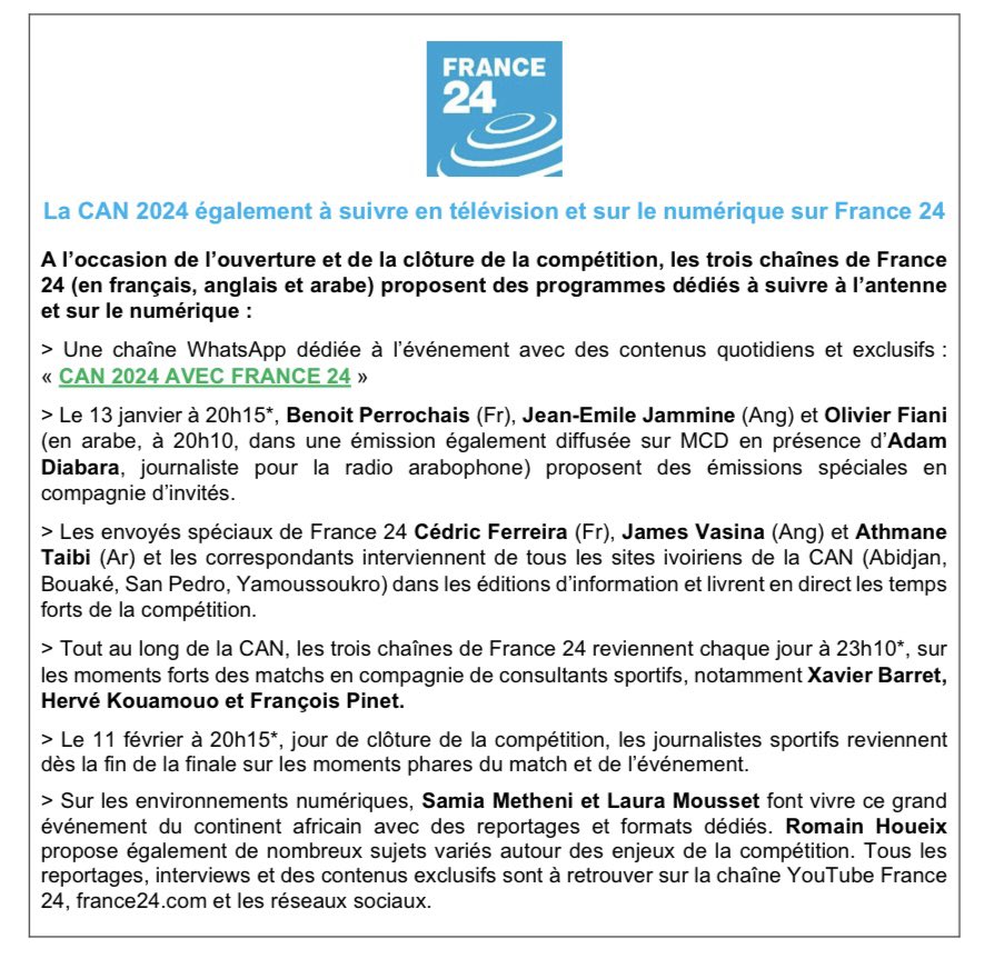 France Médias Monde tweet media