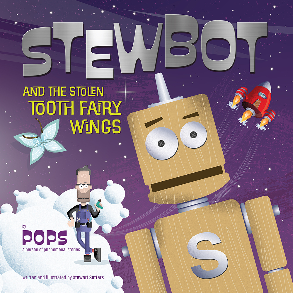 The Tooth Fairy has had her wings stolen by a furry, four-legged thief, who is pretending to be her, and leaving dog chews under childrens pillows. Check out robot-books.com. #kidsbooks  #picturebooks #childrensbooks #toothfairy #robotbooks