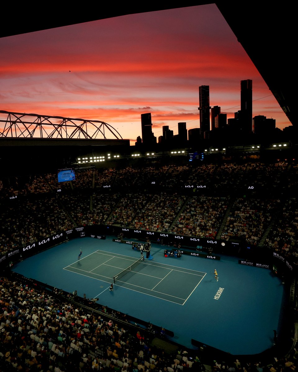 AustralianOpen's tweet photo. Summer nights in Melbourne. How good 🌆

@Melbourne • #AusOpen • #AO2024 https://t.co/F4w0Y4vhVv