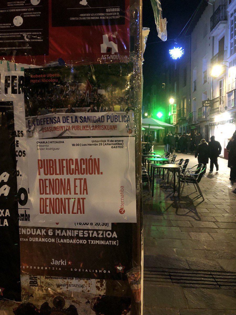 1| Ostegunean, <a href="/alternatiba/">Alternatiba</a>|ren eskutik, publifikazioa izan genuen hizpide. Zerbitzu publikoek pribatizaziorik pairatu dute? Badago alternatibarik? Egingarriak dira? #txiohitzaldia #megaharia