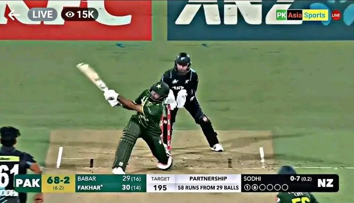 ZiaDoesCricket's tweet photo. Great Fight Fakhar And Babar But Unfortunately We Lose the Match 💔😪
#PAKvsNZ https://t.co/tq1o9eKsh3