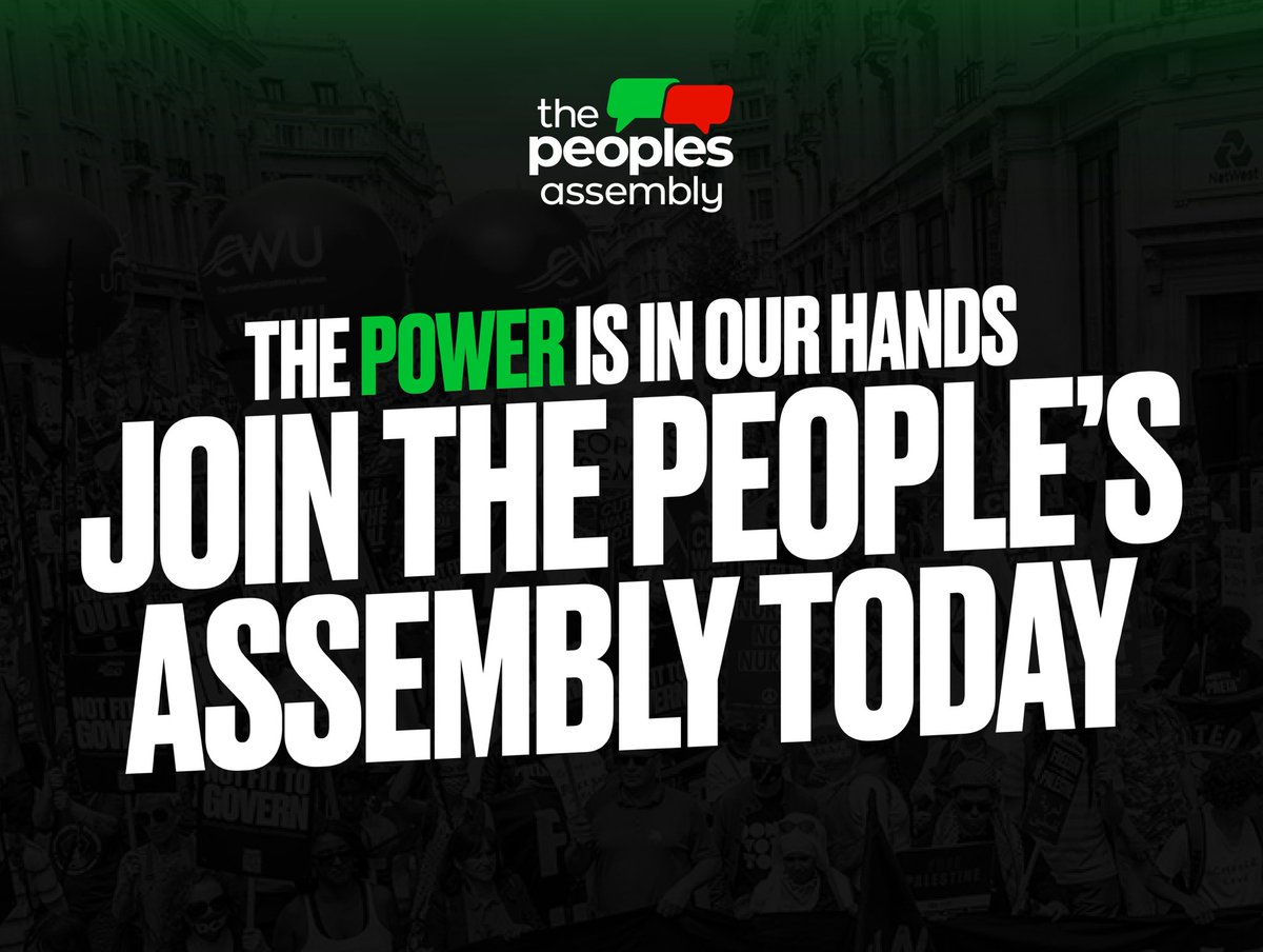 Some exciting personal news. I will be starting a new job as National Secretary of the @pplsassembly tomorrow. I can’t wait to get cracking at what is a crucial & turbulent time in our politics. If you’re a supporter, please do join the People’s Assembly: thepeoplesassembly.org.uk/join-us/