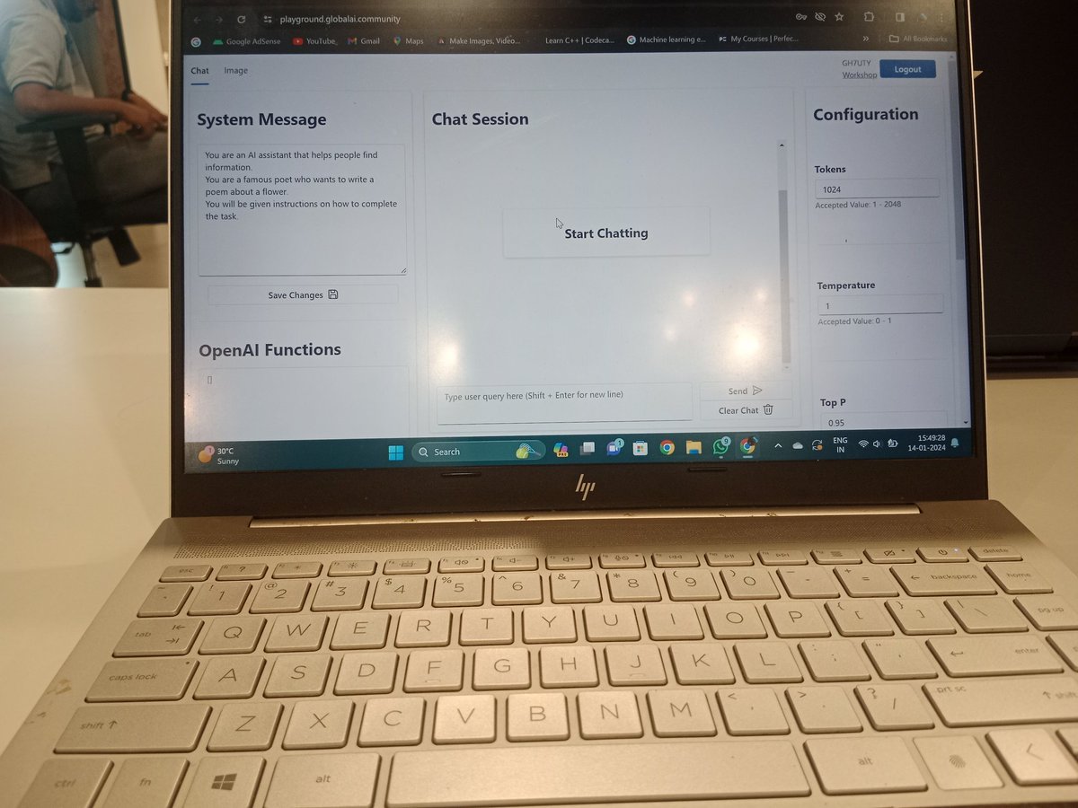 rocksta_r7's tweet photo. Diving into the intricacies of generative AI models: significance of system messages, user prompts, and the temperature parameter in the realm of natural language generation. Azure OpenAI Service  to fine-tune outputs, craft tailoredinteraction @hackmum @UniCourtInc #TechMang24 https://t.co/cZjeLhBHtL