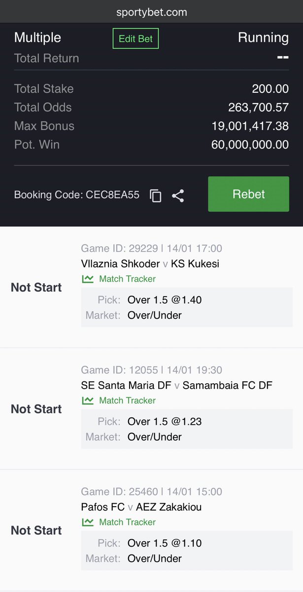 plutostats's tweet photo. Full time over 1.5 💰

Over 1.5 - CEC8EA55 (200k odds)

Run your edits. https://t.co/EqjLHnZyns