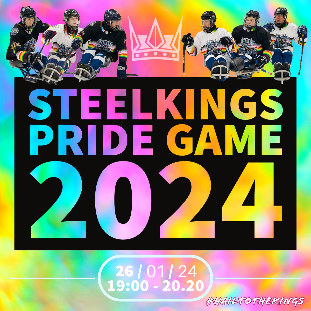👑🏳️‍🌈 STEELKINGS PRIDE 2024 🏳️‍⚧️👑 Join us on Friday 26th January as we turn our usual training slot into an action-packed #pride game with all your favourite Steelkings players! Join us! facebook.com/share/DACgwth7… #HailToTheKings 👑 #PrideWeek #ParaIceHockey #HockeyIsForEveryone