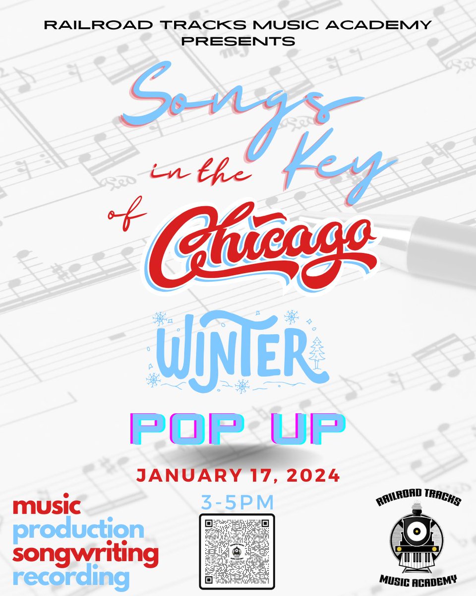scan the code to get more info about the event.
#SongsInTheKeyOfChicago #rrtma