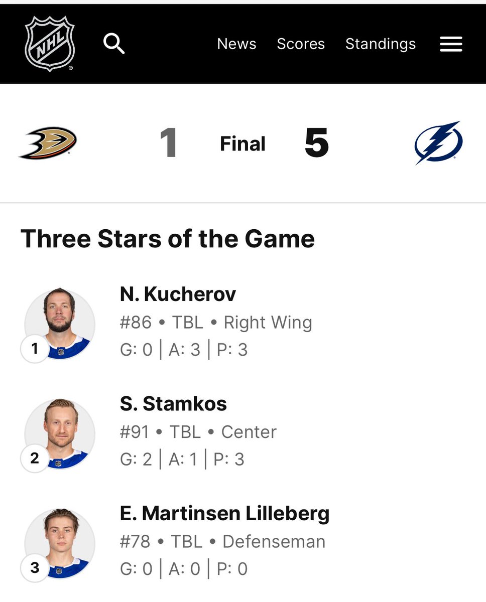 Lilleberg med 3rd star of the game og en enorm takling i natt. Har virkelig tatt NHL-nivået bra, kan bli mange matcher på han nå🤩 #2hockey
