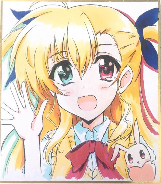 #このタグを見た人は推しの初描きと現在の絵を載せる  自分のキャラデザが少しばかり形に なって来たので ヴィヴィオちゃんと一緒に成長していける様 頑張りますᕦ(ò_óˇ)ᕤ  大人モードと普段の姿だから 顔つき違うけどね(*'∀`*)
