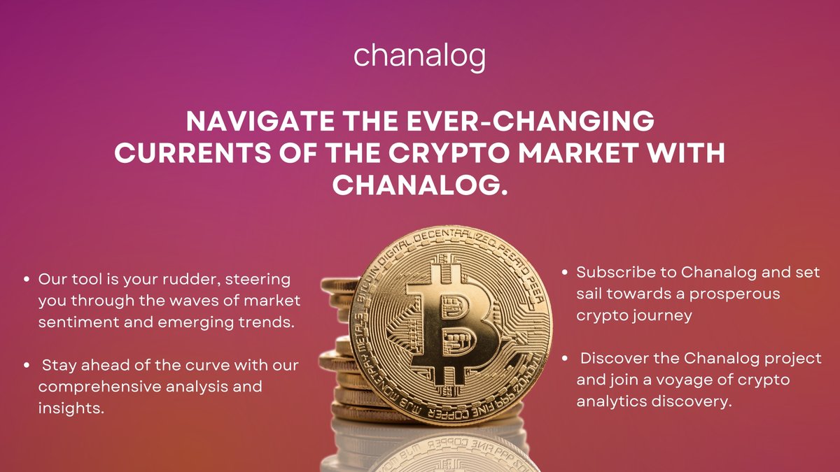 🌊 Sail through crypto markets with Chanalog! Our tool steers you through market trends with in-depth analysis. Embark on a prosperous journey with us. 

#CryptoCurrents #NavigatingSuccess #DiscoverChanalog