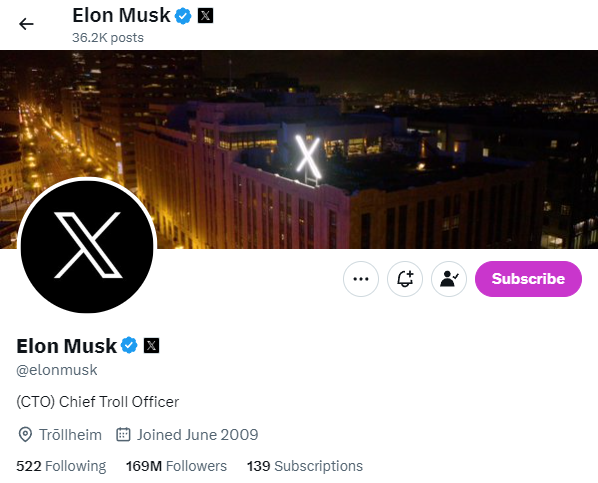 Elon Musk,(CTO) Chief Troll Officer  

Liked by ELONMUSK😘 

t.me/TrollFaceGlobal

#troll #Binance