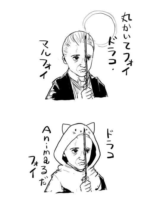 ドラコ・マルフォイ模写と名前つながりでドラコさんちのドラコAnimaruくんだフォイ 